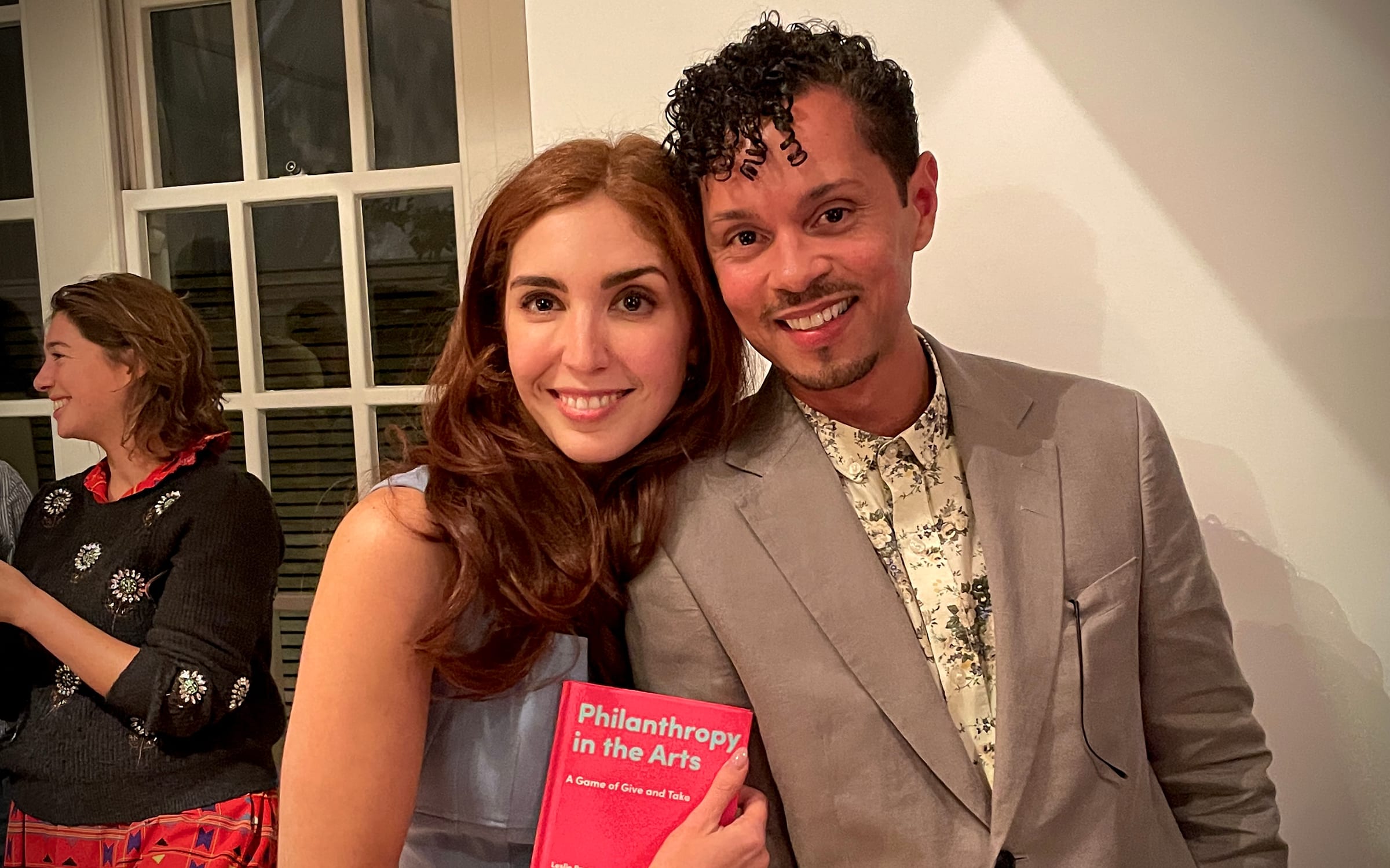 Leslie Ramos with Aaron Cezar at Delfina Foundation, 2023. Courtesy of the Delfina Foundation.