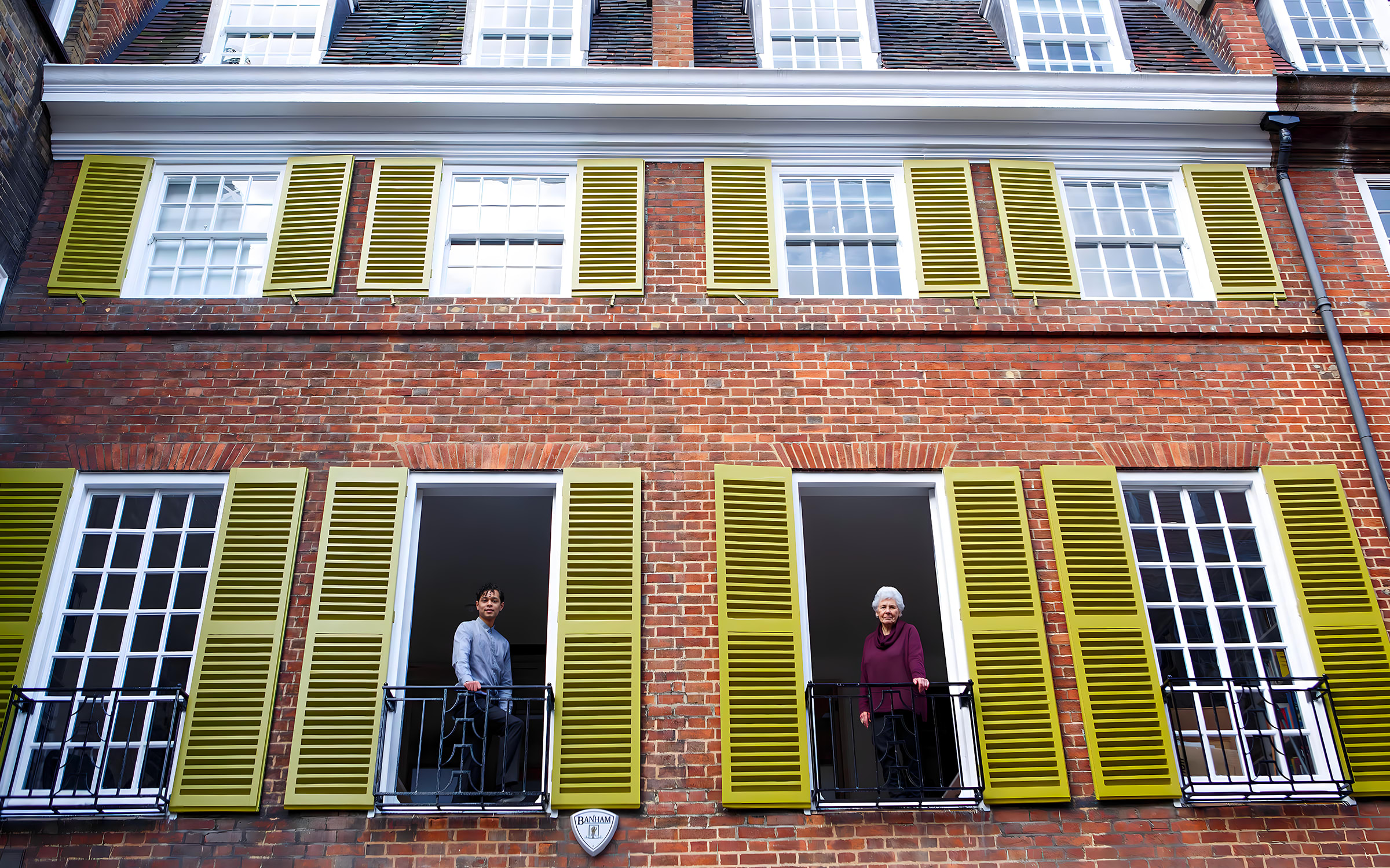 Aaron Cezar and Delfina Entrecanles at Delfina Foundation, 2014. Photograph by Tim Bowditch. Courtesy of the Delfina Foundation.