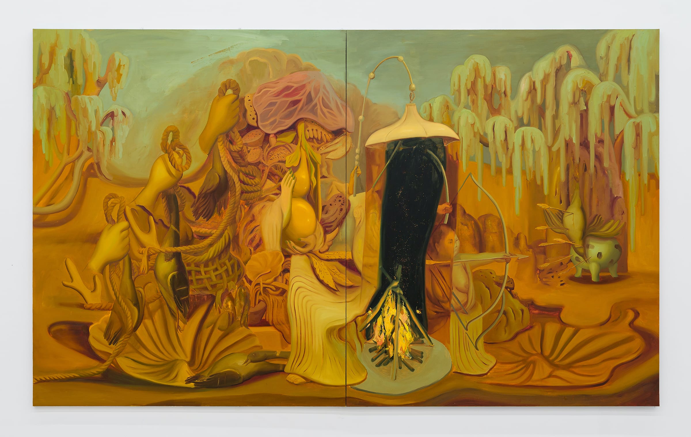 Dominique Fung, The Control of Fire, 2021. Courtesy of the artist and Nicodim Gallery, New York, Los Angeles, and Bucharest.