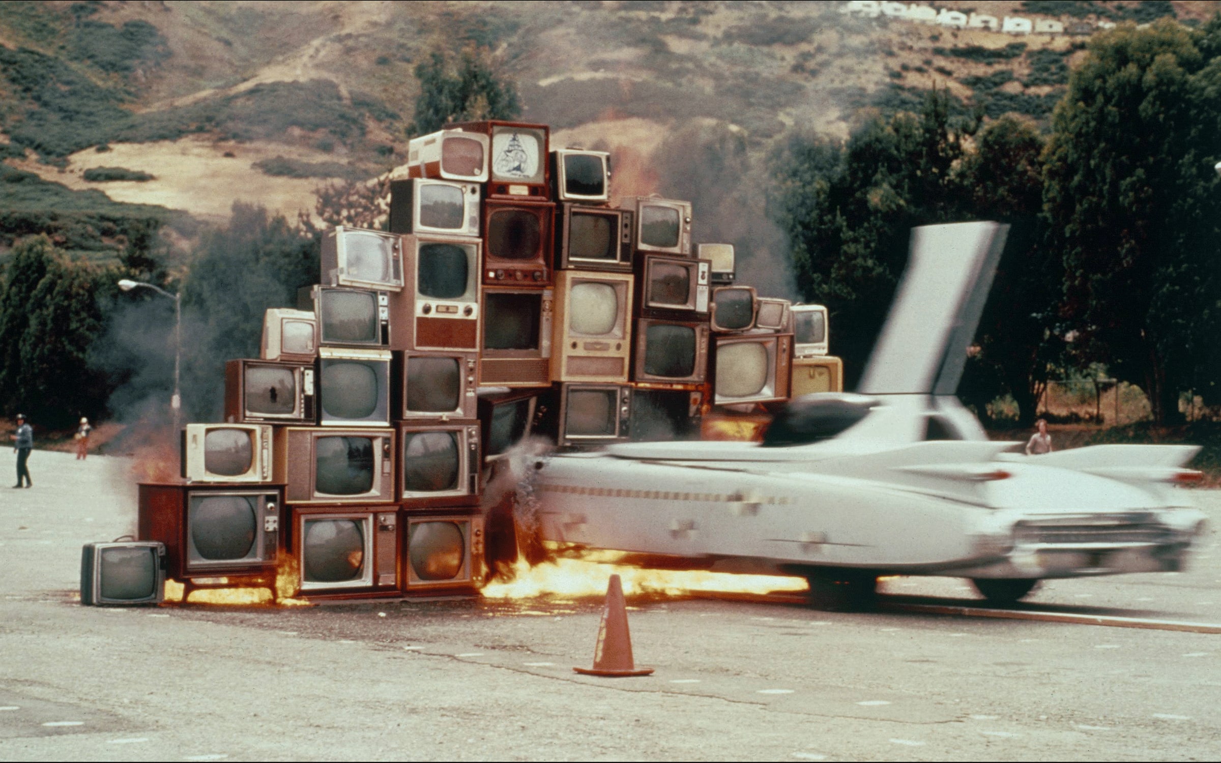 Ant Farm, Media Burn, 1975 (film still).
