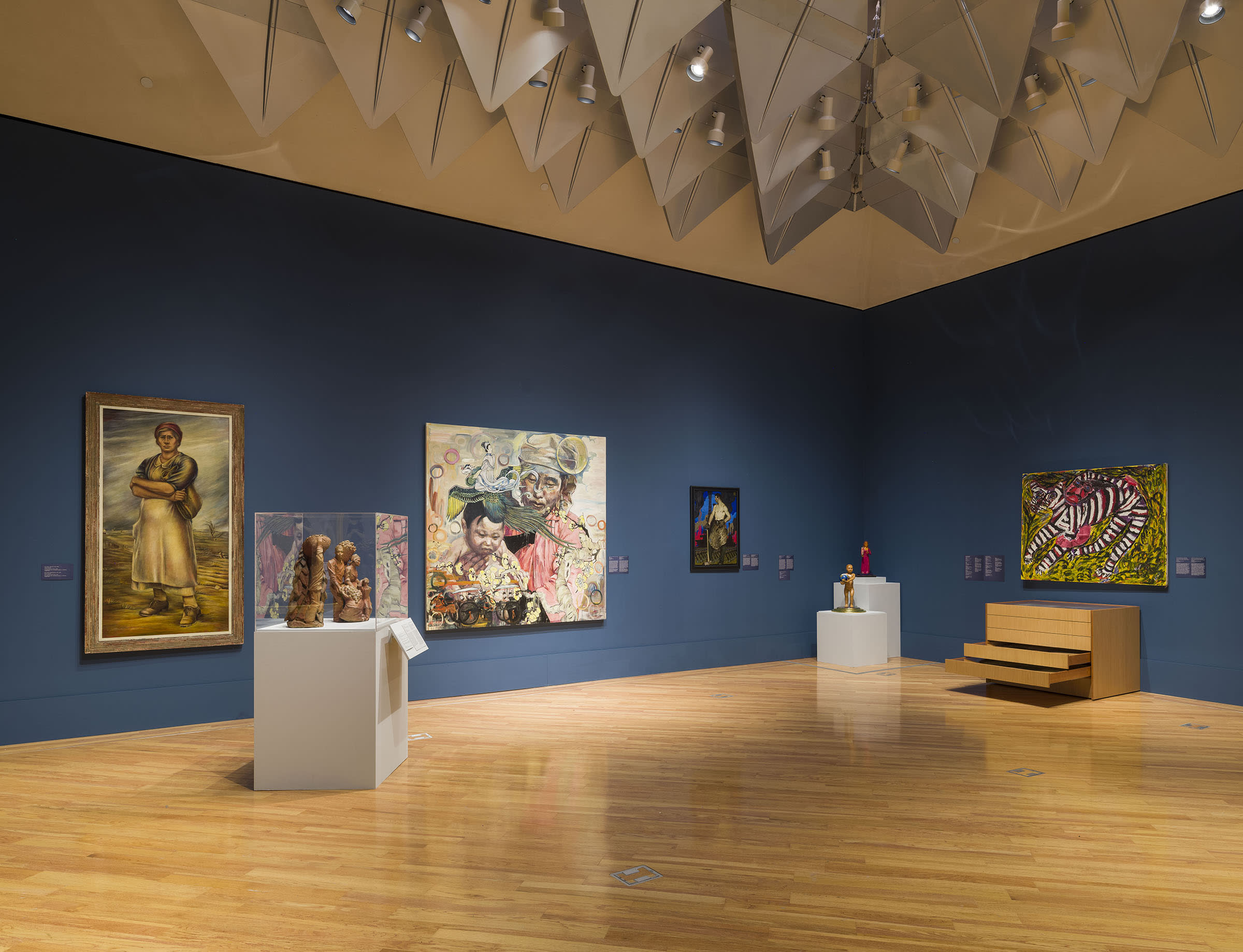 Installation view of ‘Together/Apart: Modern and Contemporary Art in the United States’, Patricia & Phillip Frost Art Museum – Florida International University, 2023. Photography by Oriol Tarridas.