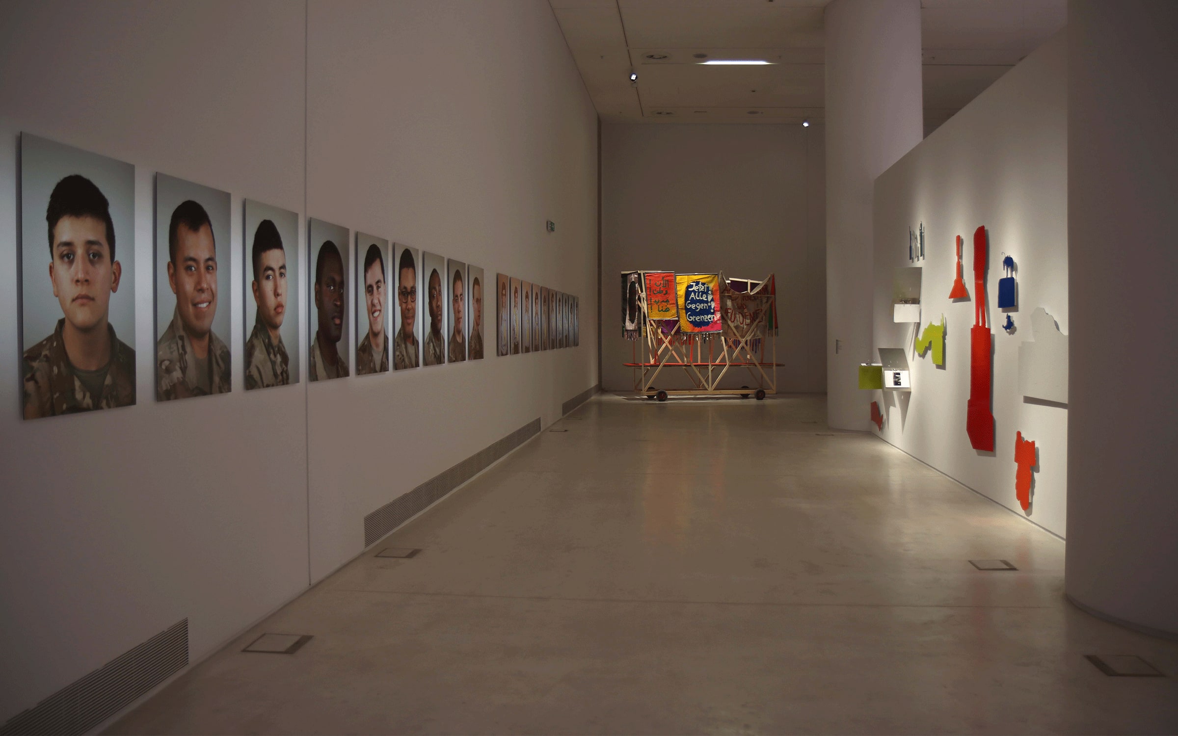 Installation view of exhibition 'Statecraft (And Beyond)' at EMST, National Museum of Contemporary Art, Athens, 2022. Photograph by Anna Primou.