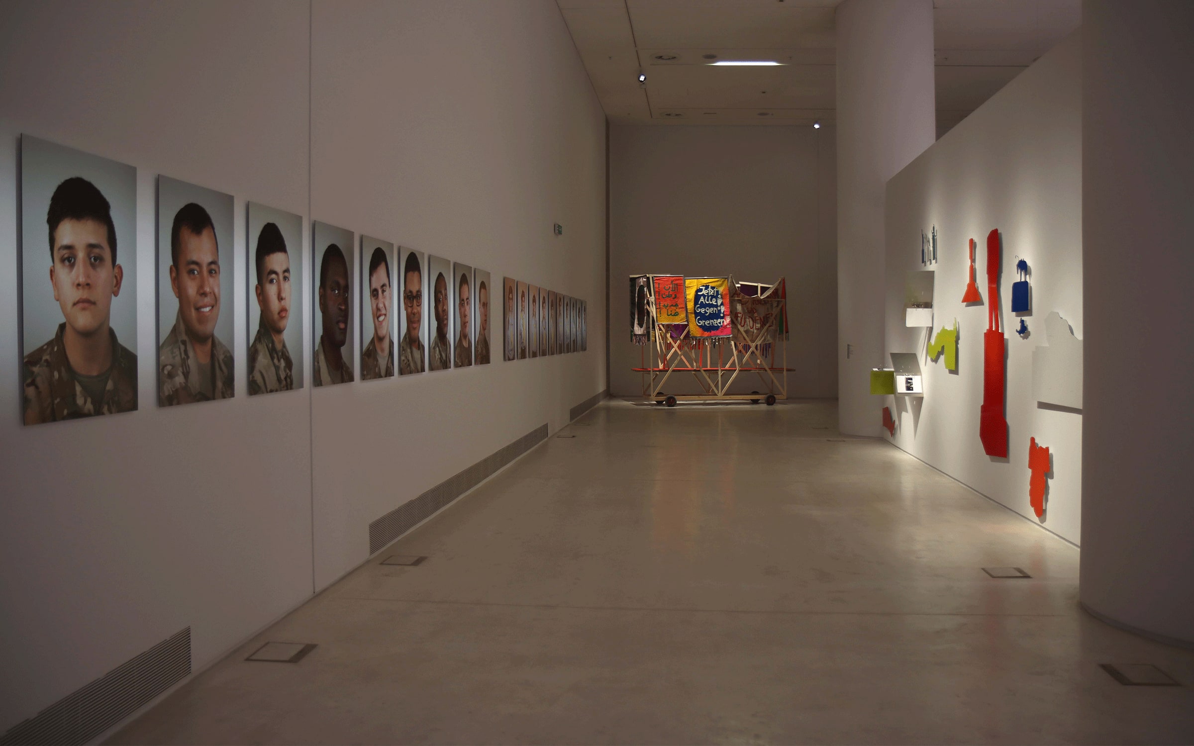 Installation view of exhibition 'Statecraft (And Beyond)' at EMST, National Museum of Contemporary Art, Athens, 2022. Photograph by Anna Primou.