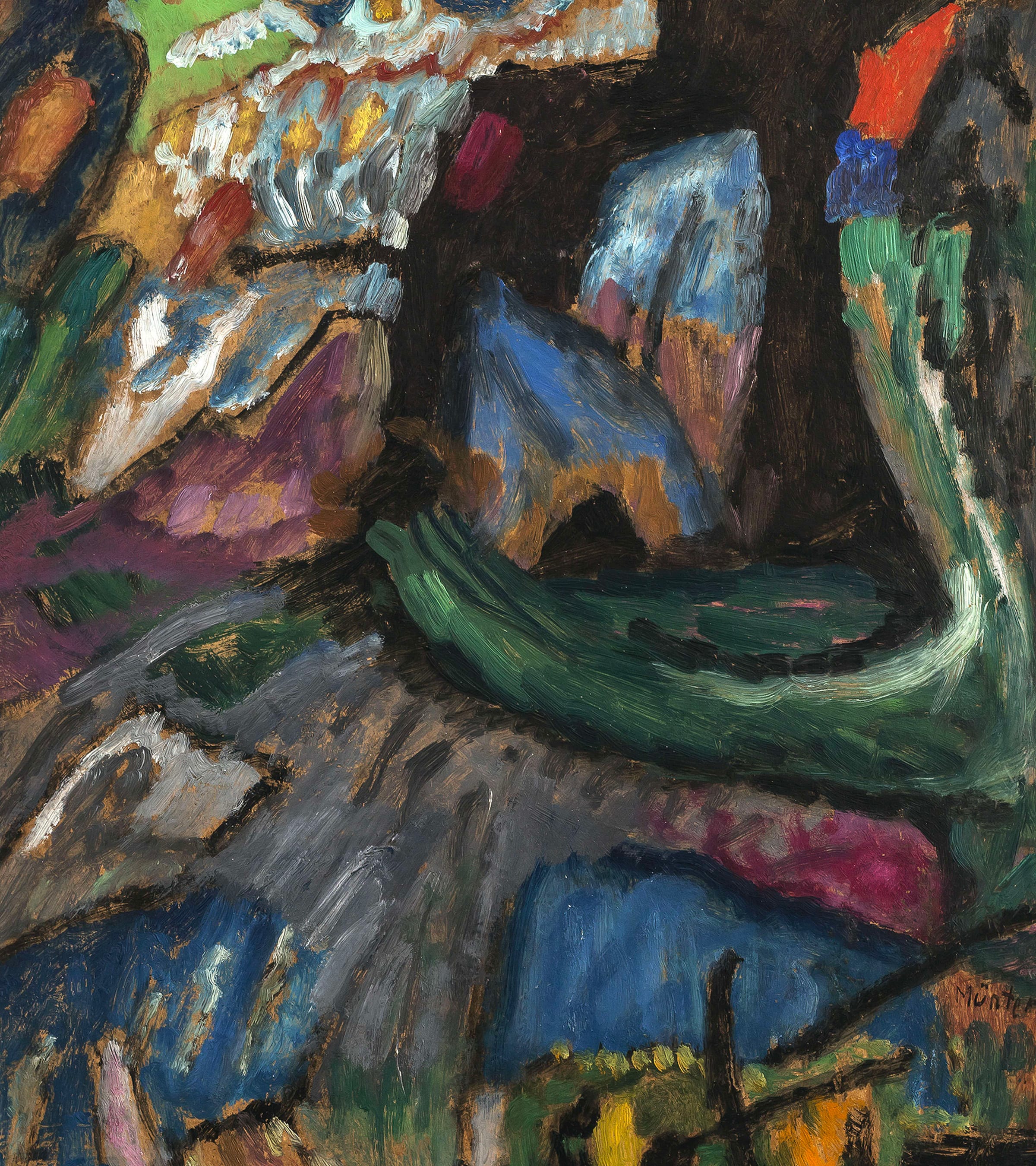 Gabriele Münter, Abstrakt (Abstract) (1915). Courtesy of Galerie Thomas.