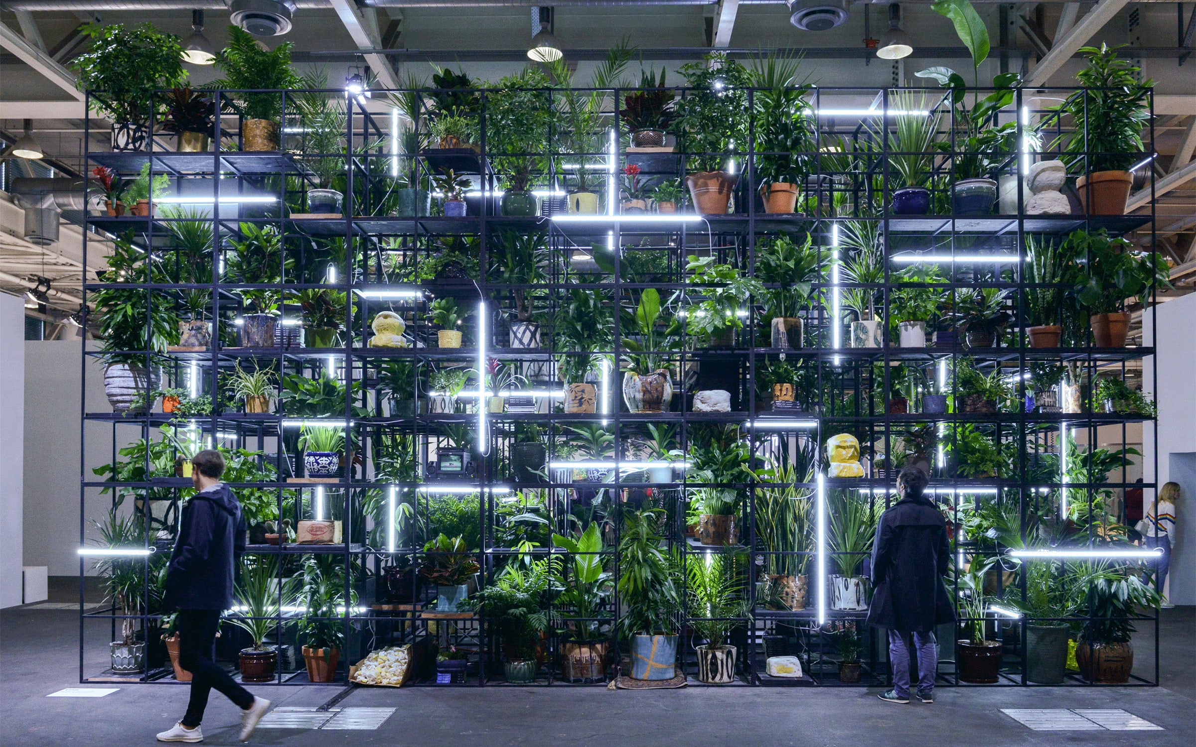 Artwork by Rashid Johnson presented by Hauser & Wirth in the Unlimited sector of Art Basel in Basel 2018.