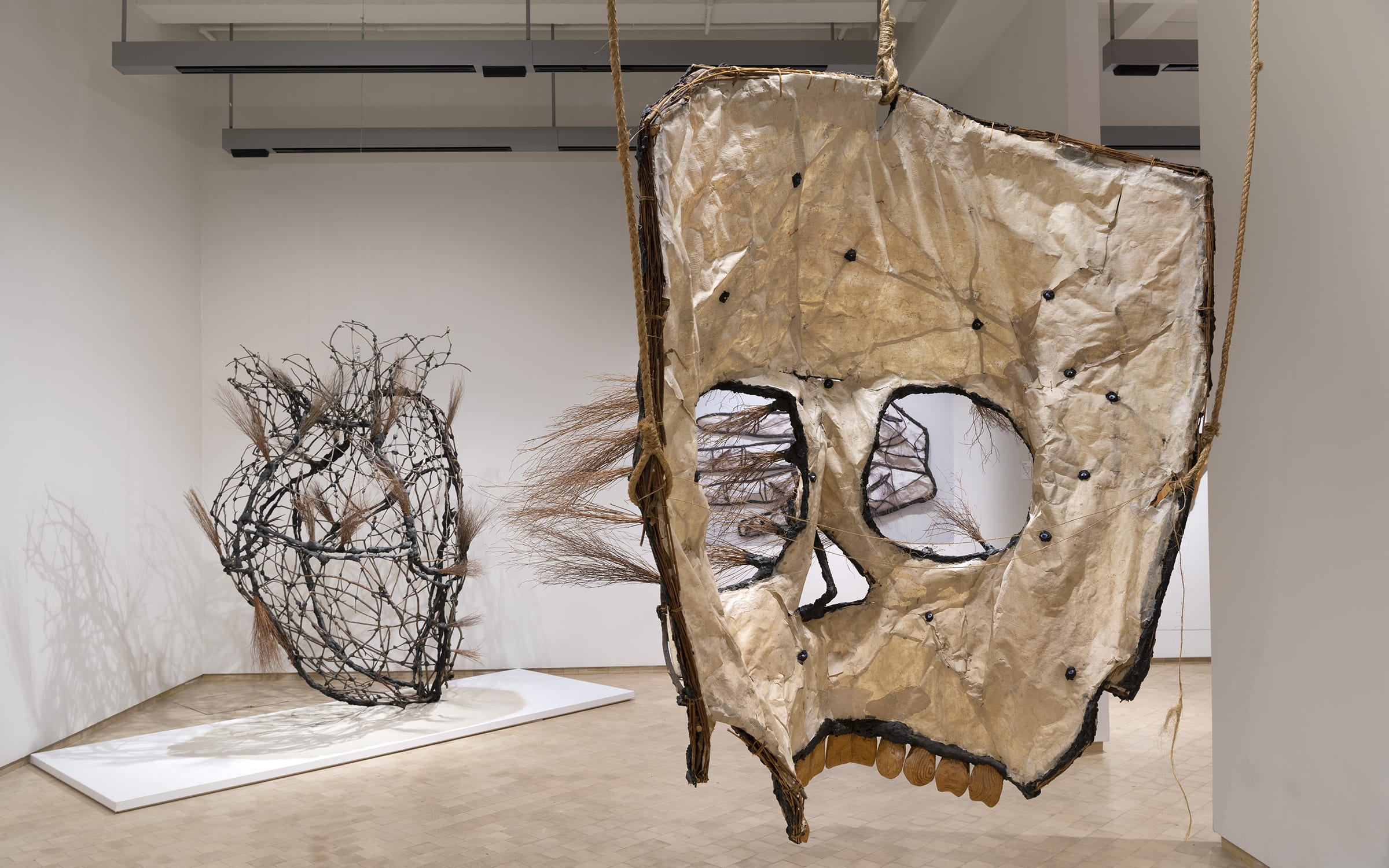 Installation view. Transparency of God gallery through El Rostro de Dios, 1987-1988. By Juan Francisco Elso. Courtesy of El Museo Del Barrio.