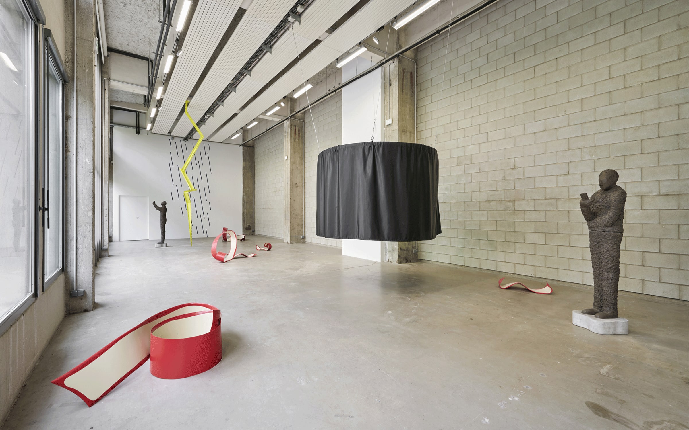 Installation view of Judith Hopf’s exhibition ‘Énergies’ at Bétonsalon, Paris, 2022. Photograph by Pierre Antoine. Courtesy of the artist and Deborah Schamoni © Adagp, Paris, 2022.