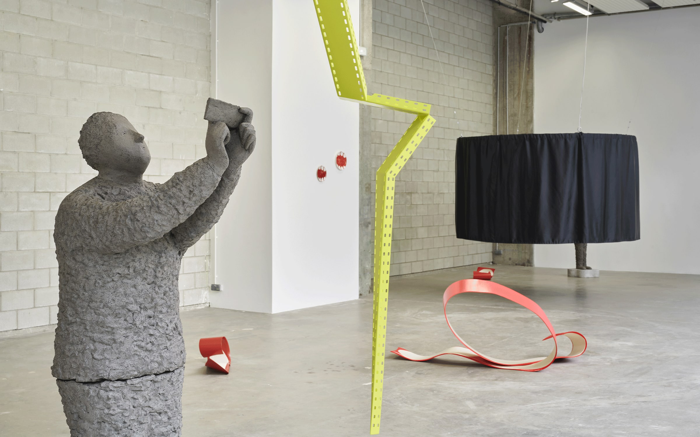 Installation view of Judith Hopf’s exhibition ‘Énergies’ at Bétonsalon, Paris, 2022. Photograph by Pierre Antoine. Courtesy of the artist and Deborah Schamoni © Adagp, Paris, 2022.