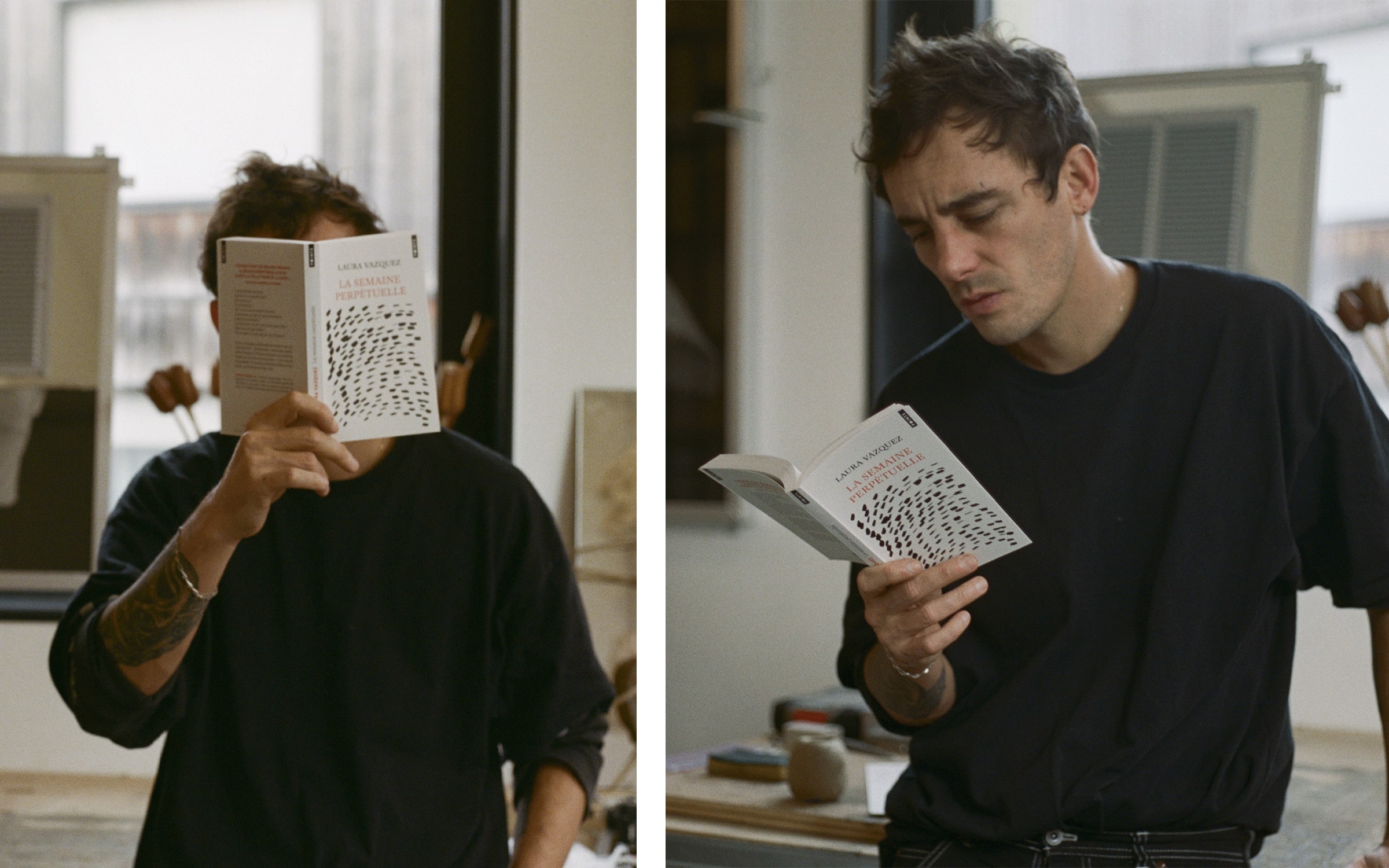 Théo Mercier in his studio, 2023. Photographs by Pauline Gouablin for Art Basel.