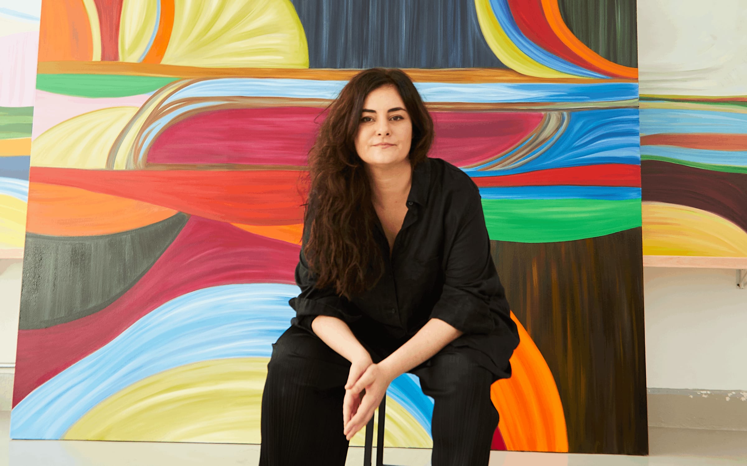 Portrait of Marina Perez Simão, 2022. Photography by Cassia Tabatini. Image courtesy of Avant Arte.