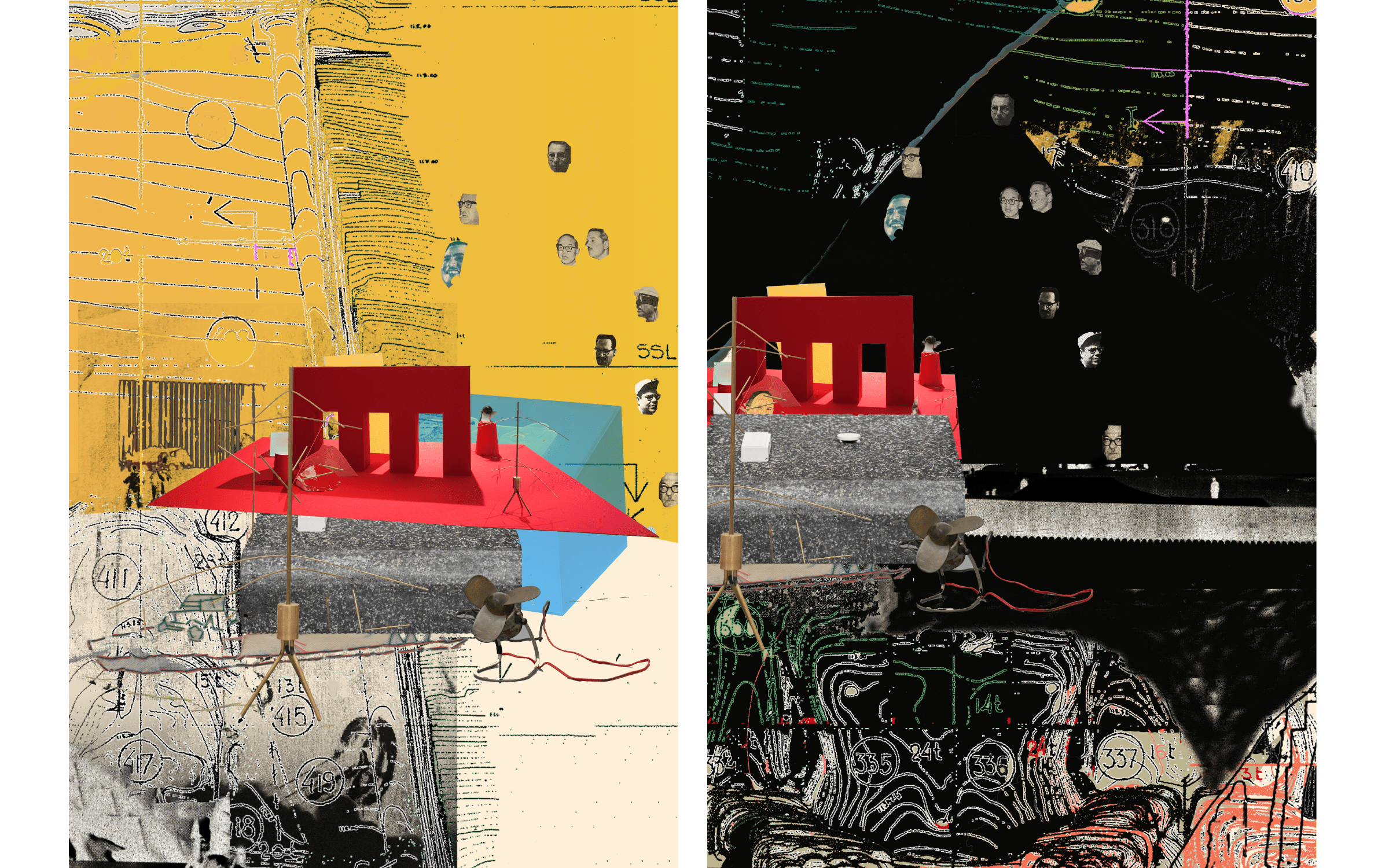 Ala Younis,  High Dam (Concrete Poetry), 2023. Images from the work in progress. Ala Younis, 2015–2023. Courtesy of the artist.