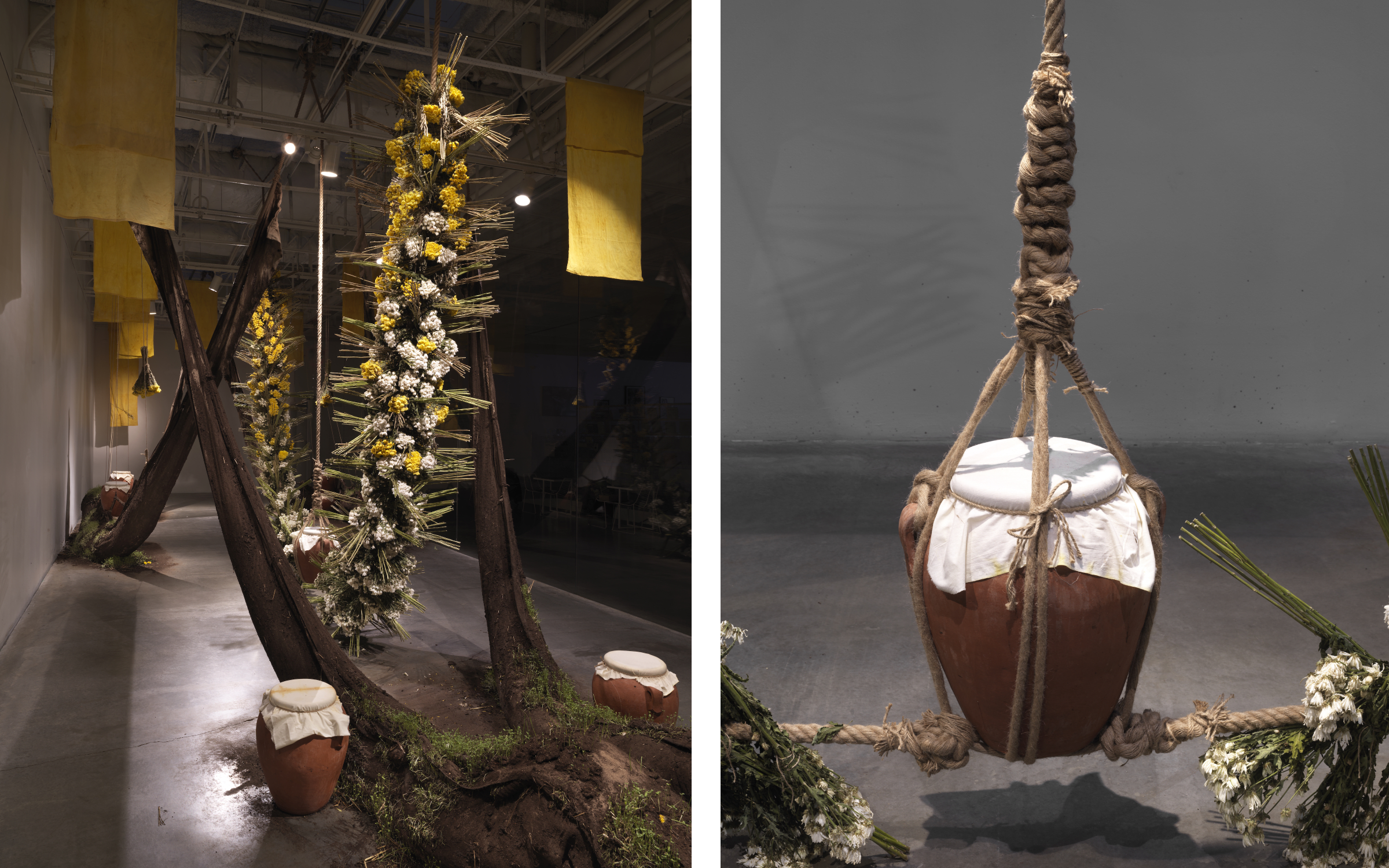 Installation view of Daniel Lie’s Unnamed Entities in New Museum, New York, USA, 2022. Photography by Dario Lasagni. Courtesy of the artist, Casa Triângulo, São Paolo, and Galerie Barbara Wien, Berlin.