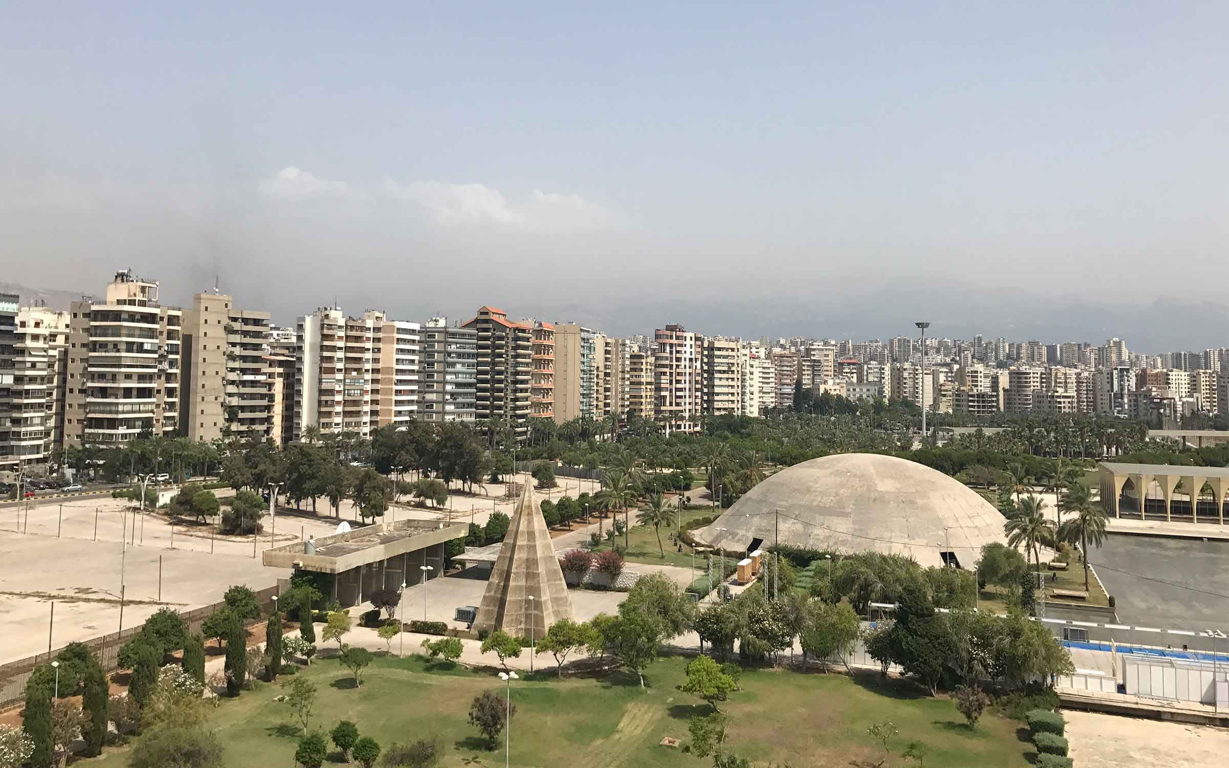View of Oscar Niemeyer's International Fair, Tripoli, Lebanon. Courtesy STUDIOCUR/ART