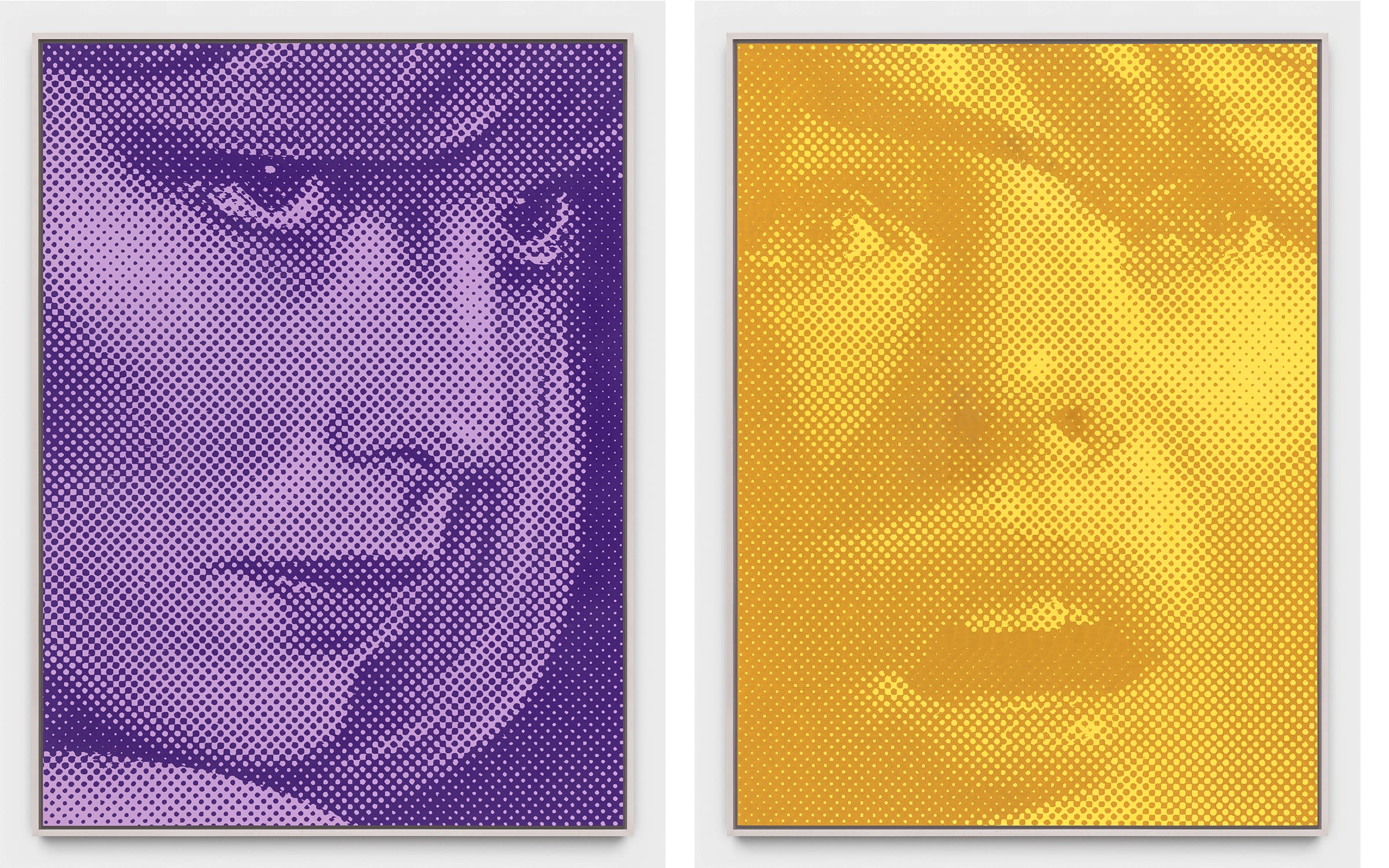 Left: Andrew Brischler, Self Portrait (as Elvira), 2023. Courtesy of the artist and Gavlak. Right: Andrew Brischler, Self Portrait (as Leeloo), 2023. Courtesy of the artist and Gavlak.