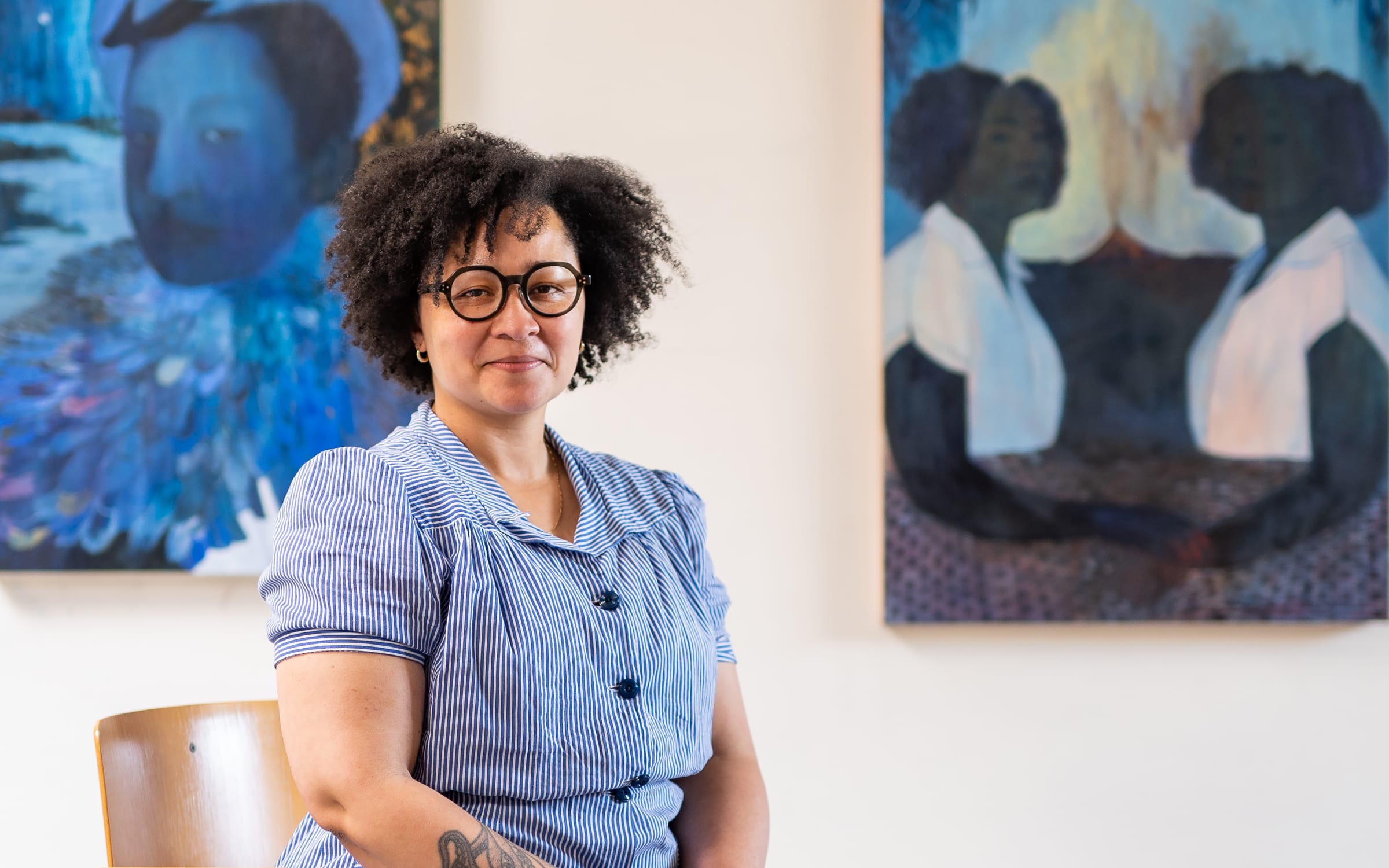 Portrait of Pamela  Phatsimo Sunstrum. Photography by Lotte van Uittert.