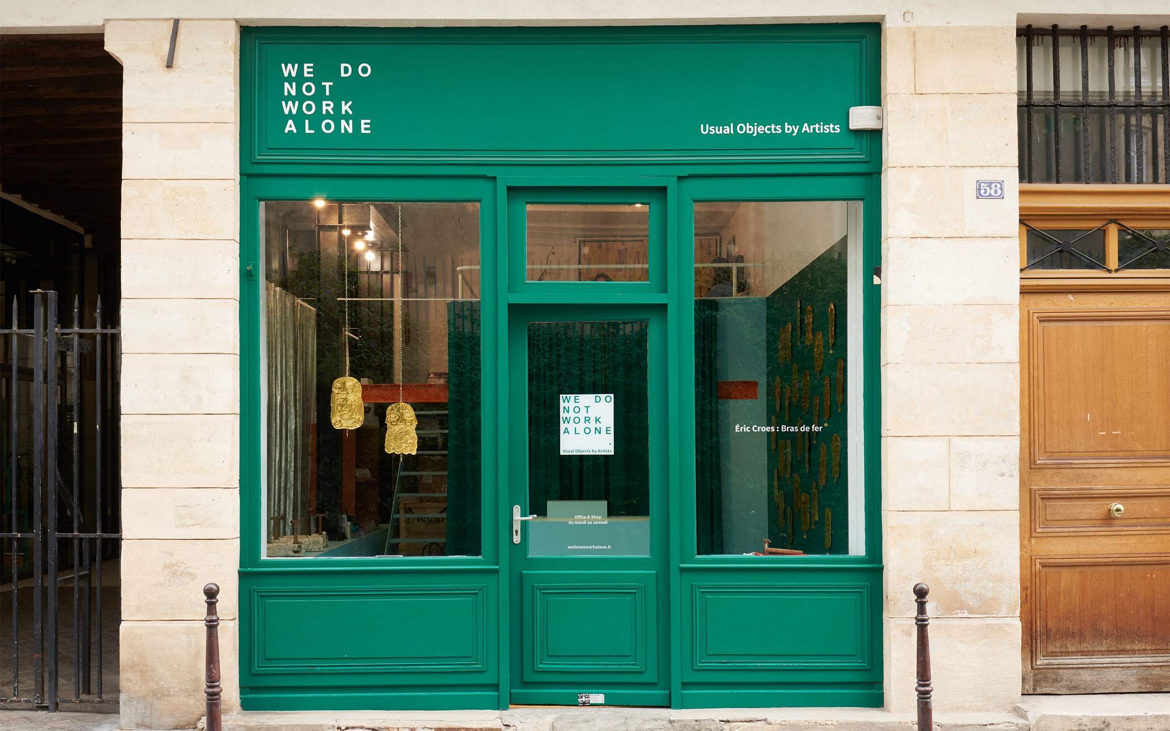 We Do Not Work Alone, rue du Vertbois, Paris. Photograph by Mina Albespy for Paris+ par Art Basel.