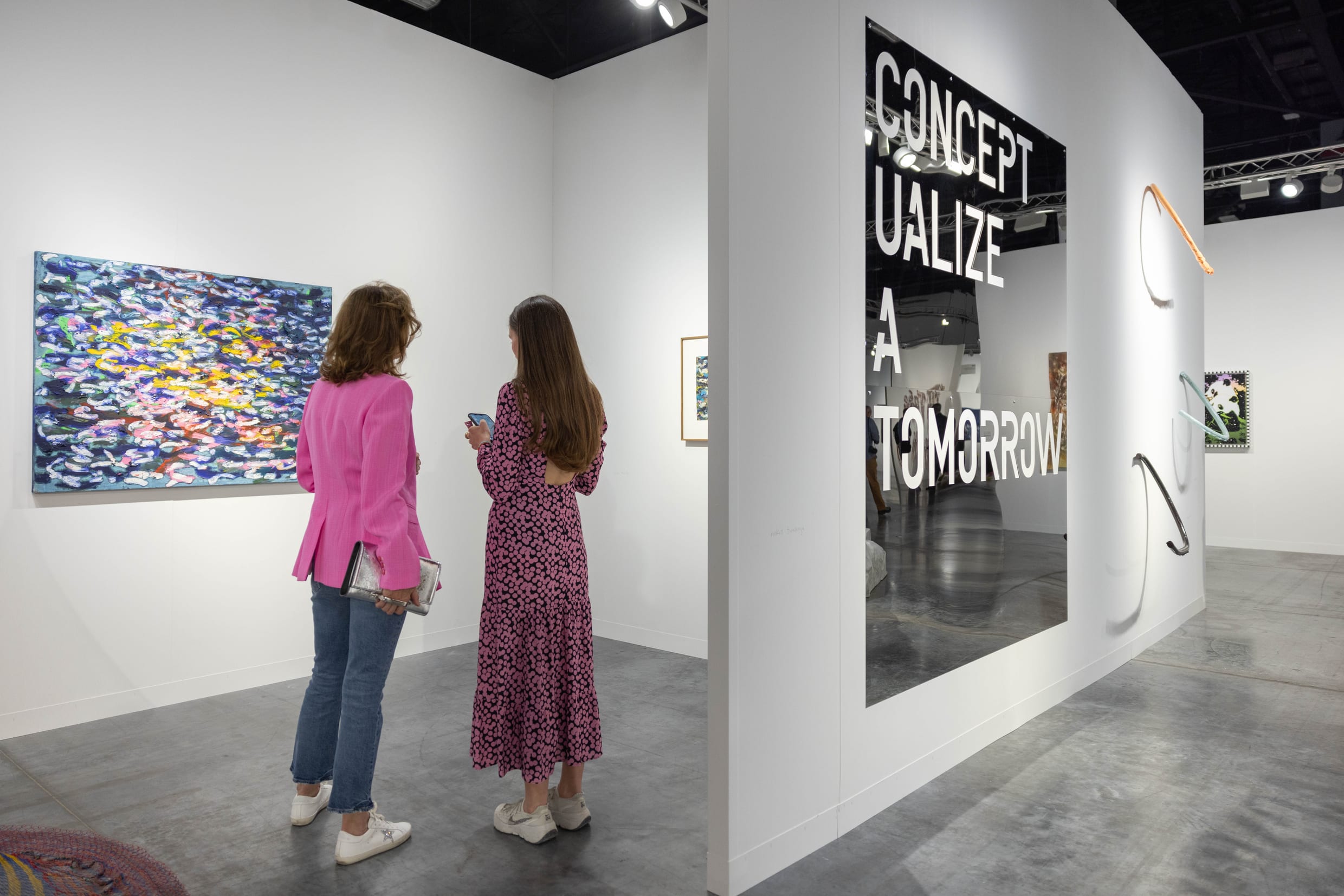 View of kurimanzutto’s booth at Art Basel Miami Beach 2022.