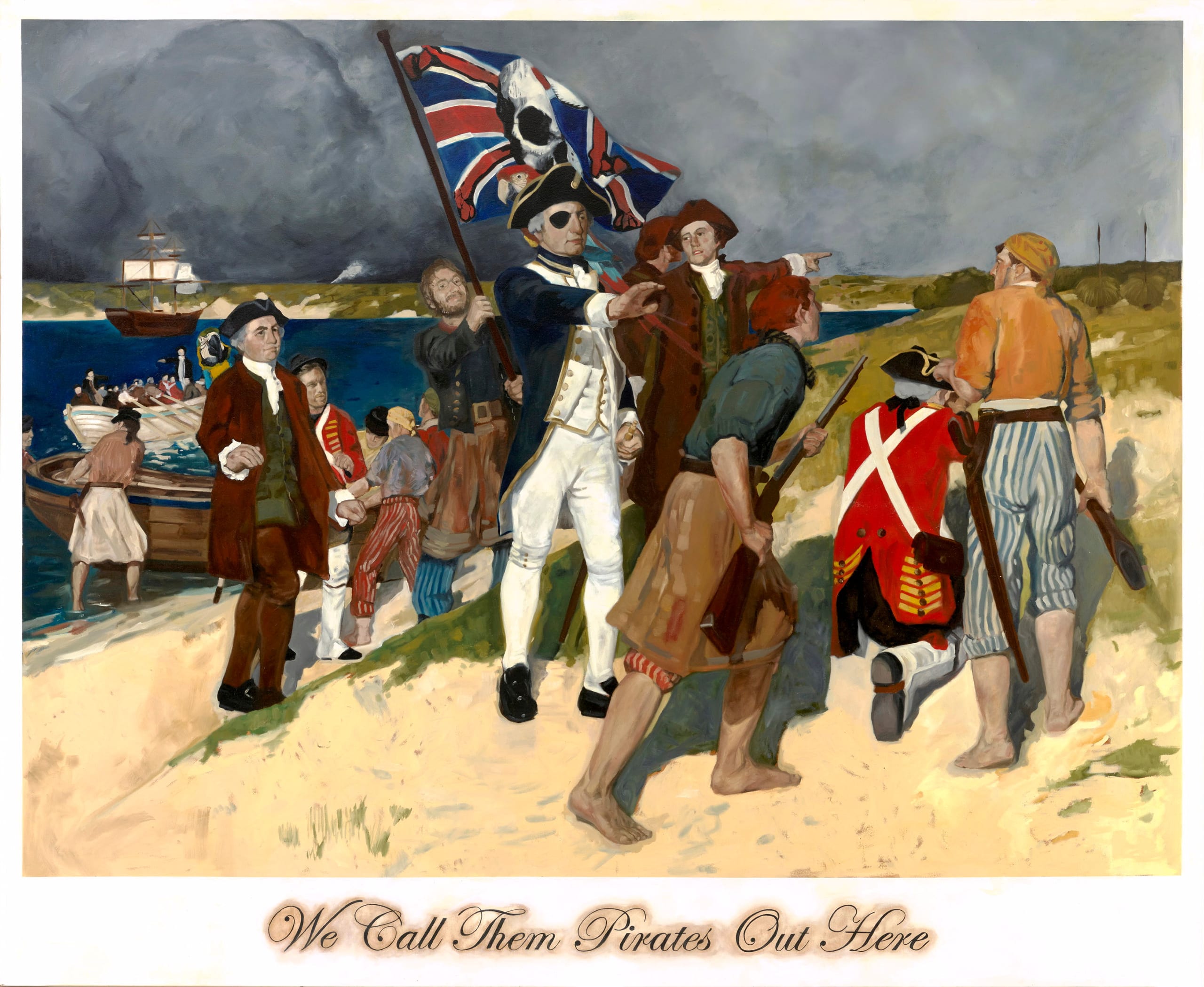 Daniel Boyd, We call them pirates out here, 2006. Photograph by Jenni Carter for the Art Gallery of New South Wales.