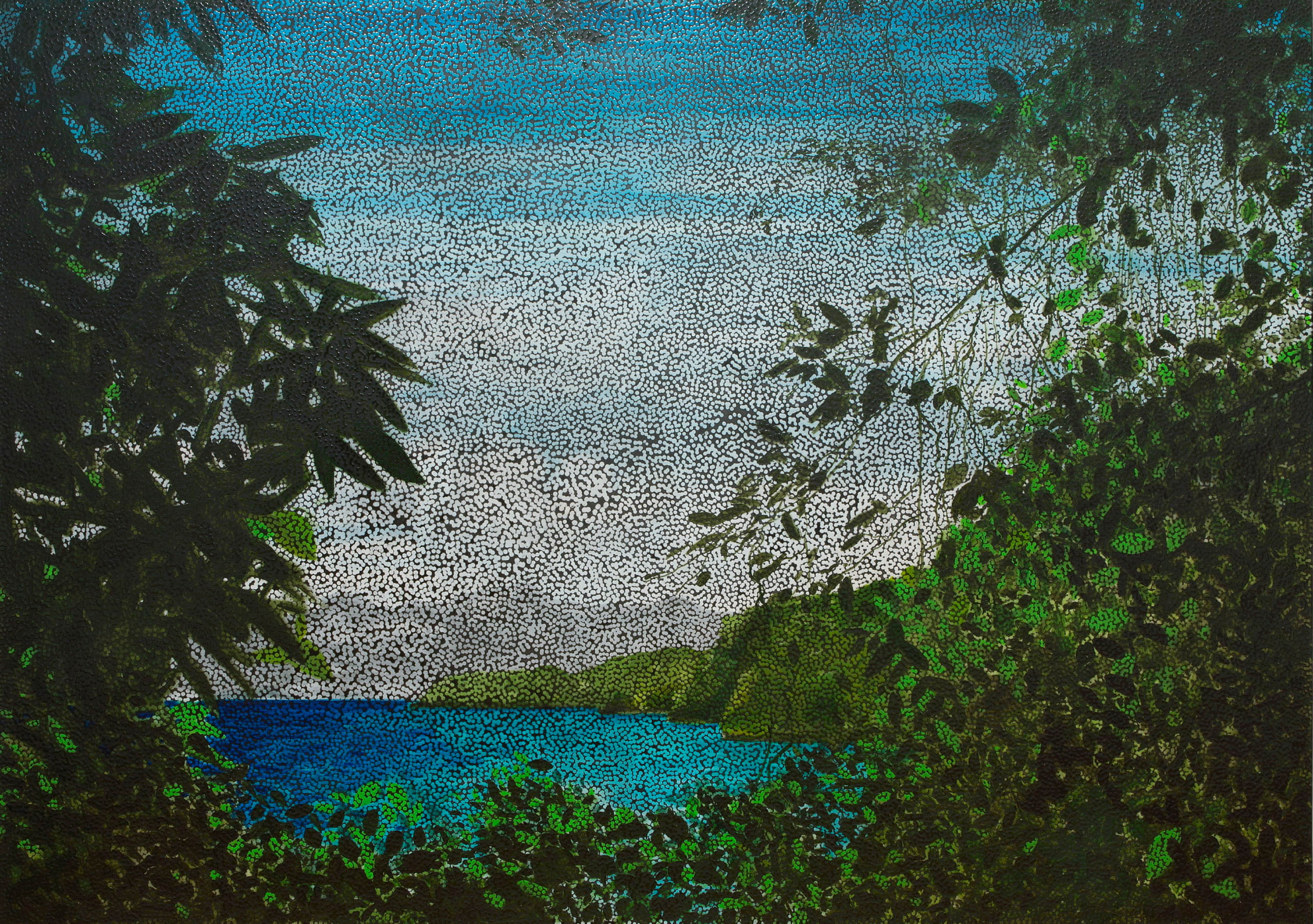 Daniel Boyd, Untitled (PI3), 2013. Courtesy of the artist and Roselyn Oxley9 Gallery. Photograph by Jessica Maurer.