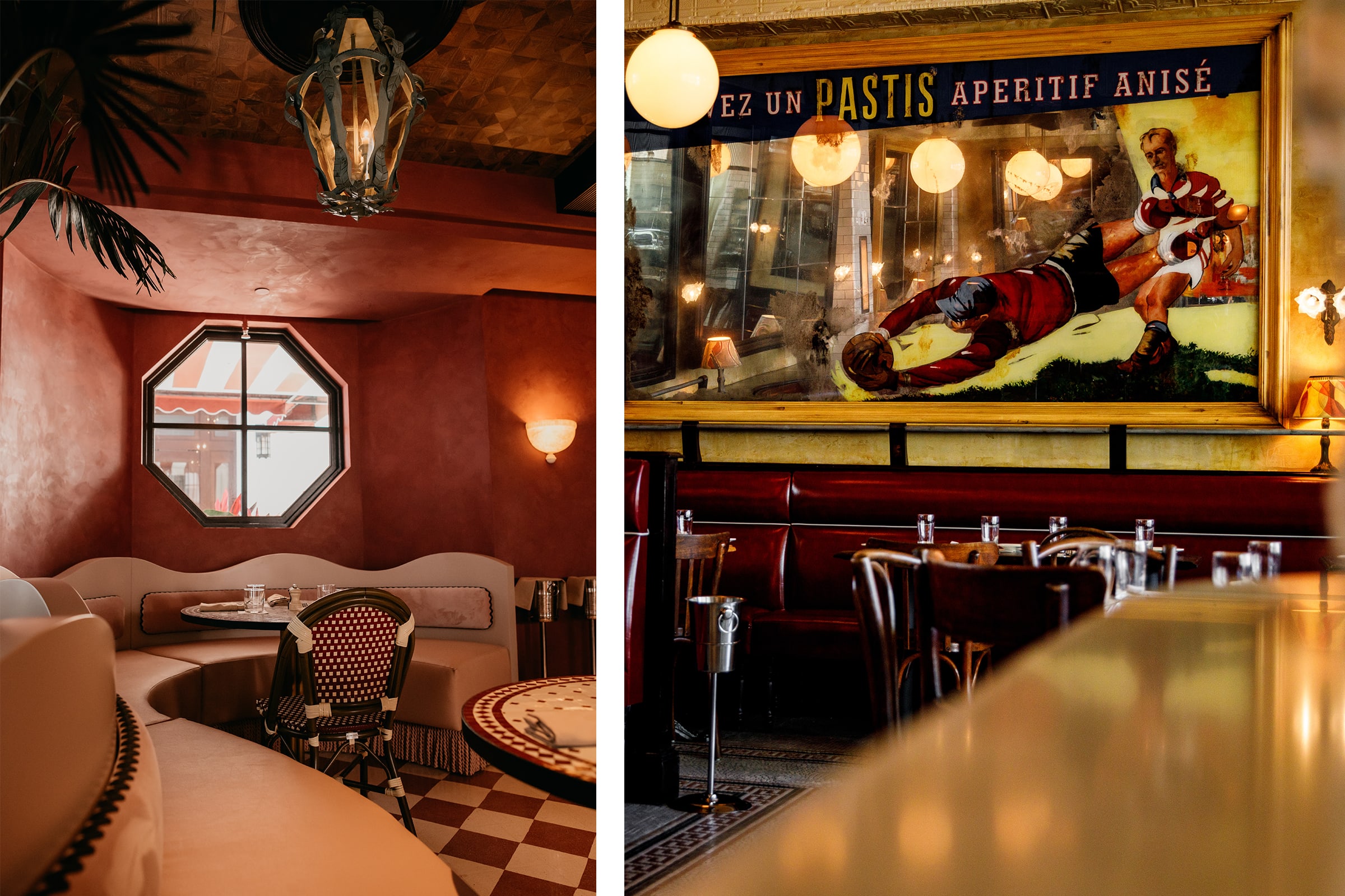 Left: Courtesy El Salón. Photograph Jen Castro. Right: Courtesy of Pastis.