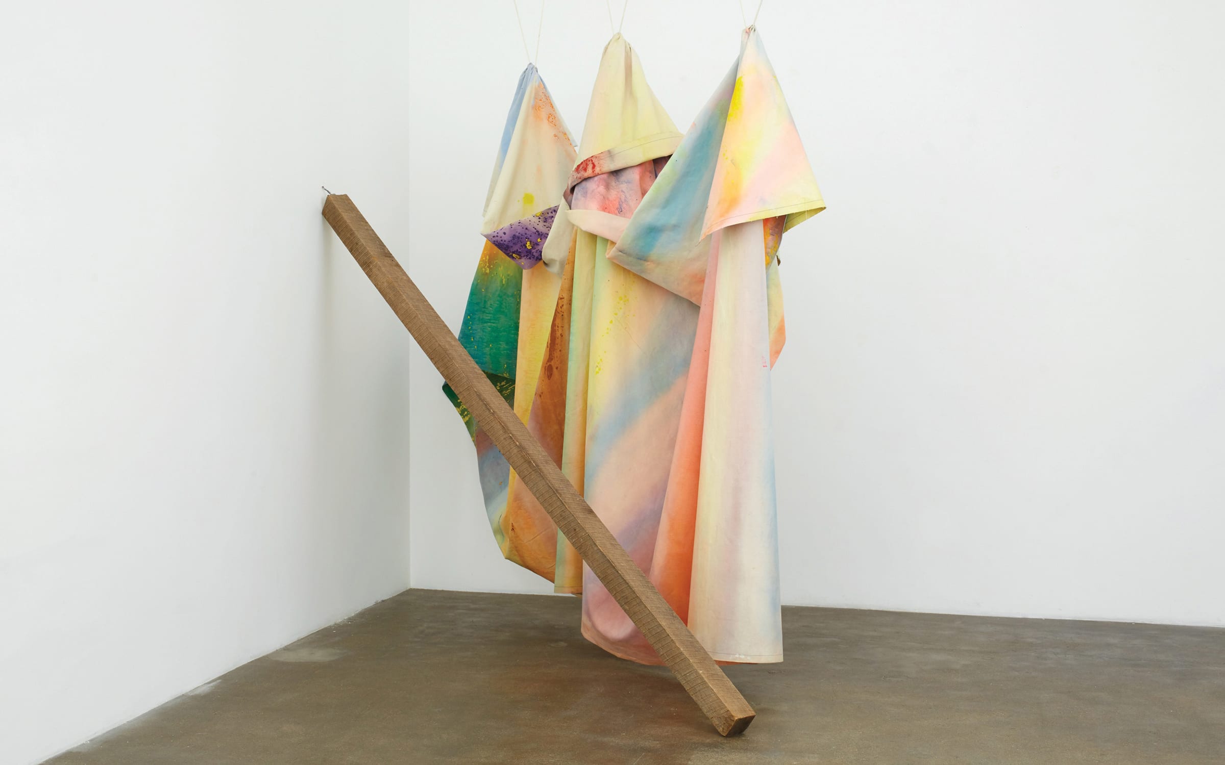 Sam Gilliam's Rondo (1971)  Photo: Lee Thompson. Courtesy of the artist; Kunstmuseum Basel and David Kordansky Gallery, Los Angeles © 2018; and ProLitteris, Zurich