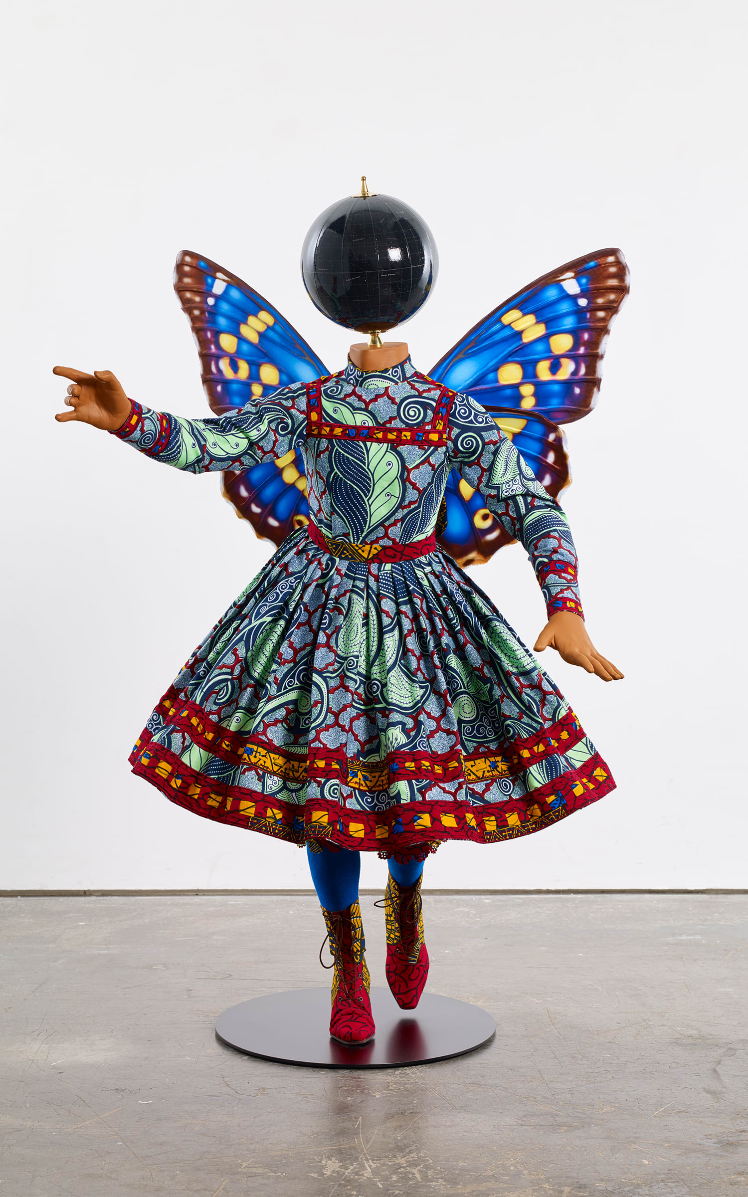 Yinka Shonibare, Butterfly Kid (Girl) IV, 2017. Courtesy of the Artist and Goodman Gallery, Cape Town, Johannesburg, and London.