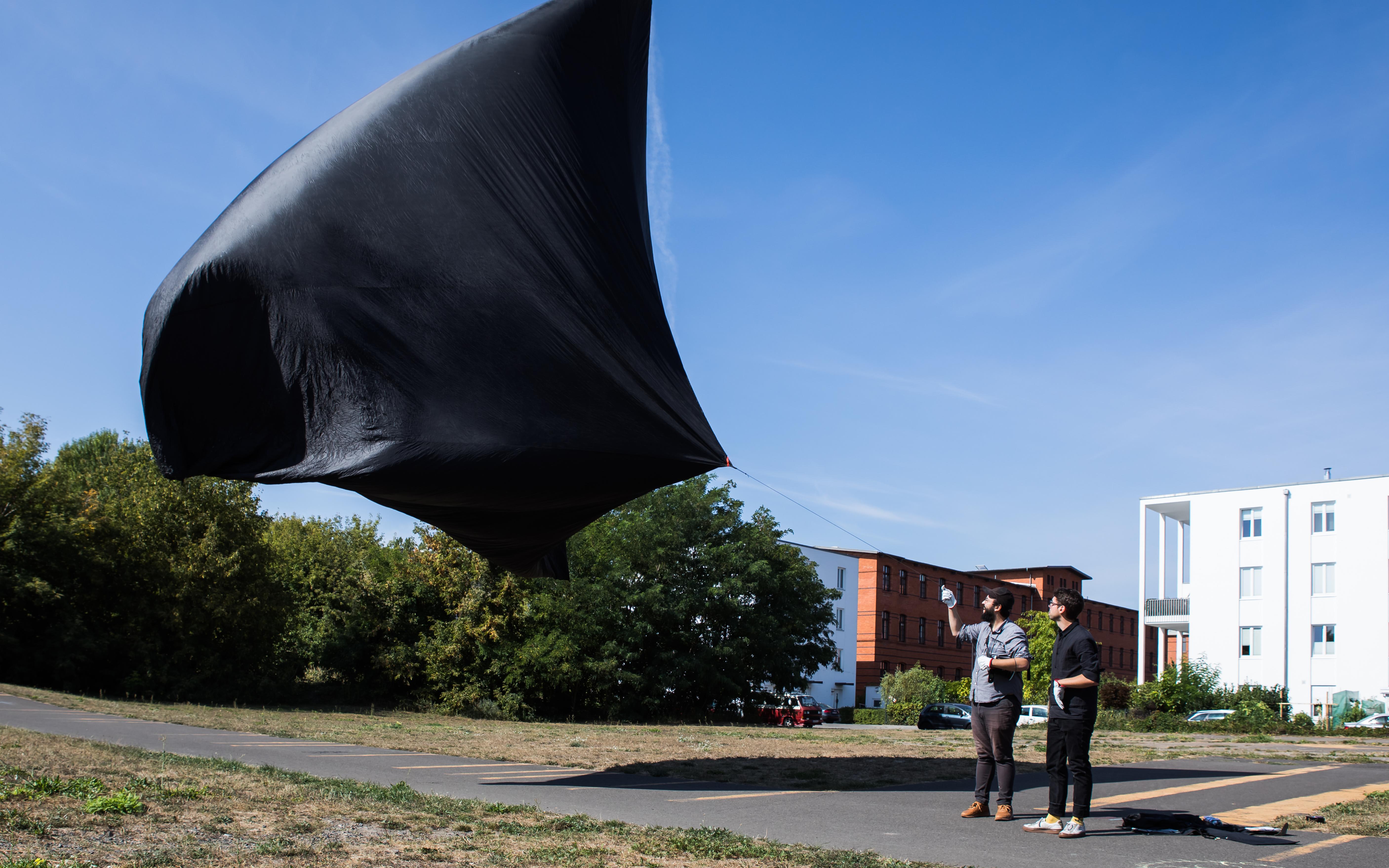 Saraceno designed the Aerocene Explorer as an open-source flight device that requires no fossil fuels or gases. Photo courtesy of Audemars Piguet.