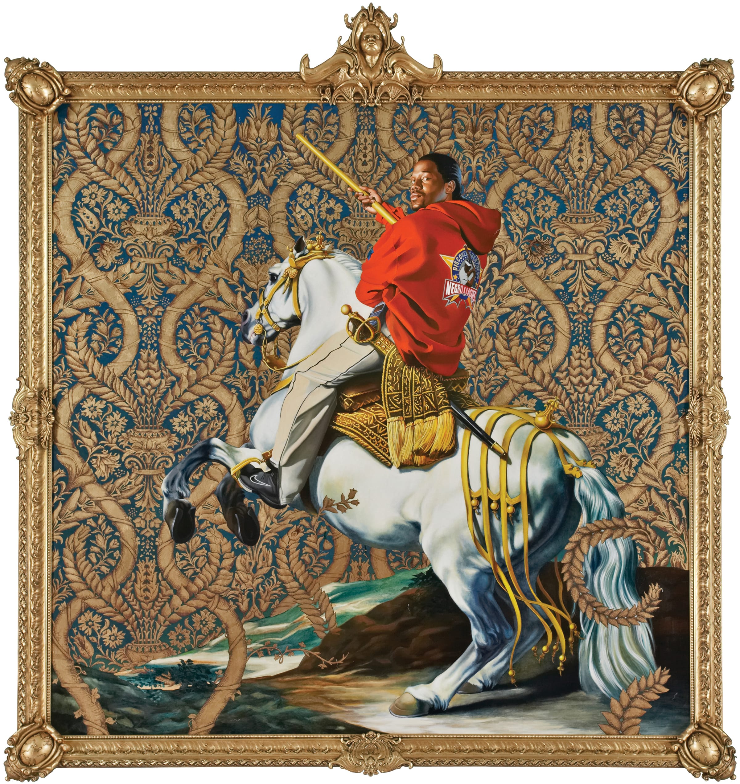 Kehinde Wiley, Equestrian Portrait of the Count Duke Olivares, 2005. Courtesy of the Rubell Museum DC.