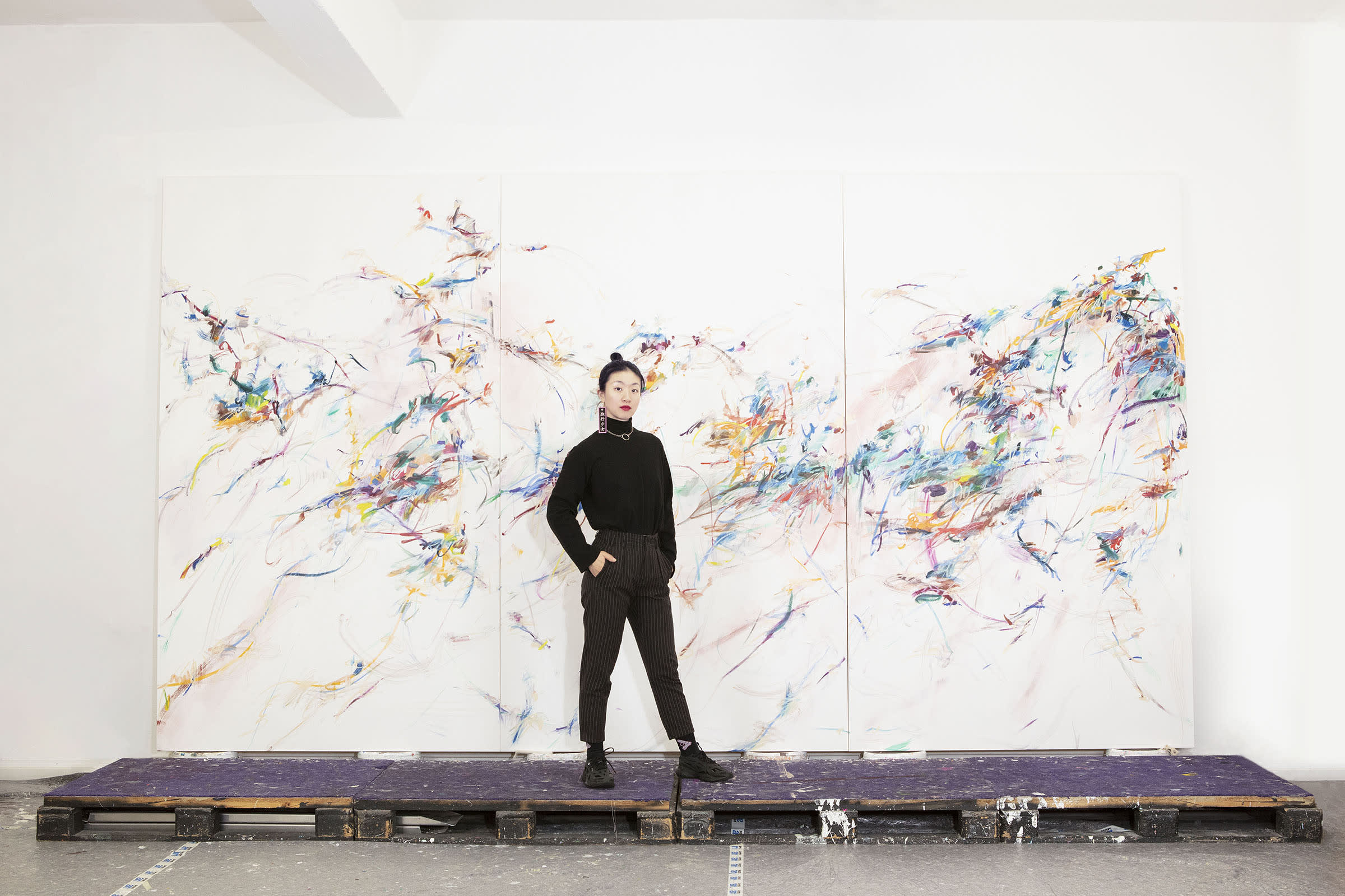 Xiyao Wang. Photo by Tizian Baldinger. Courtesy of MassimoDeCarlo.
