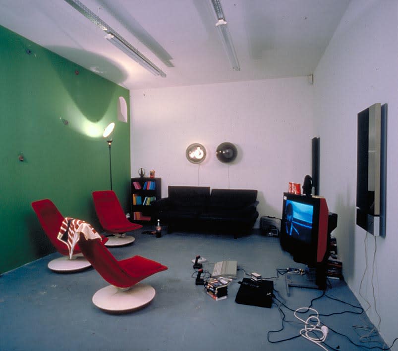 Installation view (room 2) of exhibition ‘Les Ateliers du Paradise’, Air de Paris, Nice, 1990. Photograph by François Fernandez, courtesy of Air de Paris, Romainville.