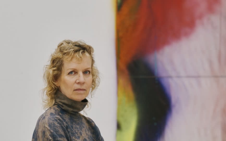 Katharina Grosse. Photograph: Franz Grünewald