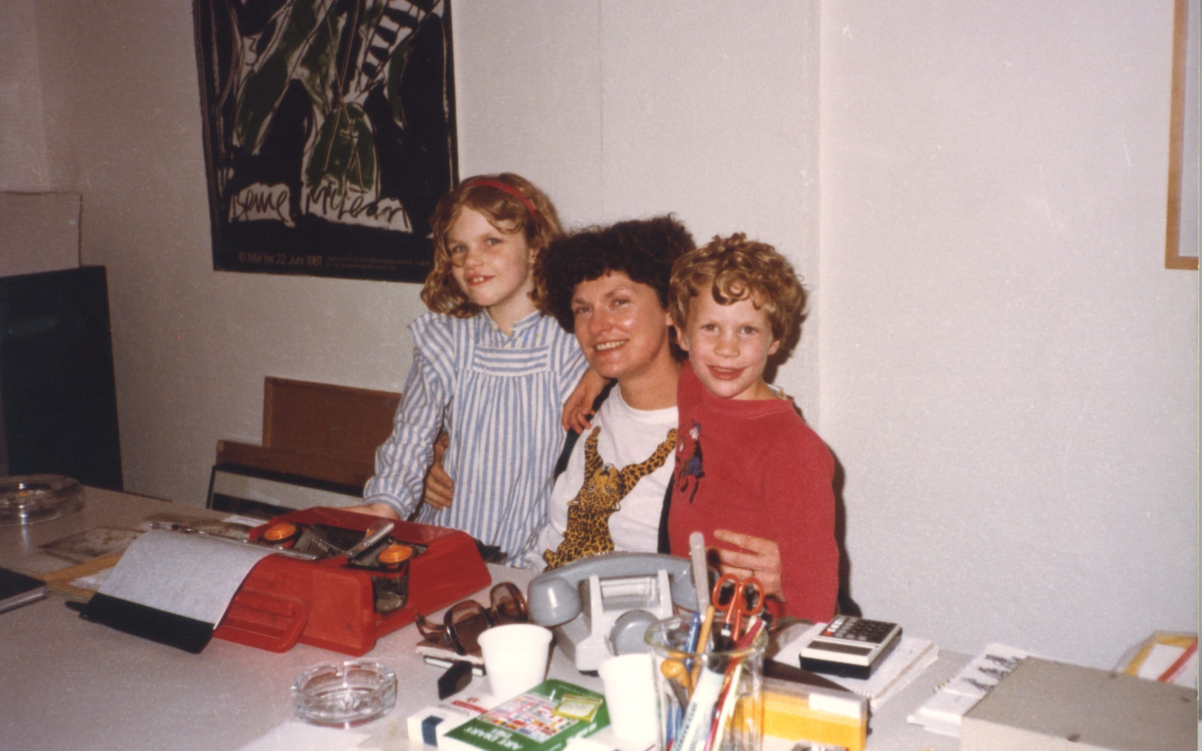 Portrait de Chantal Crousel et de ses enfants Eva Svennung et Niklas Svennung.