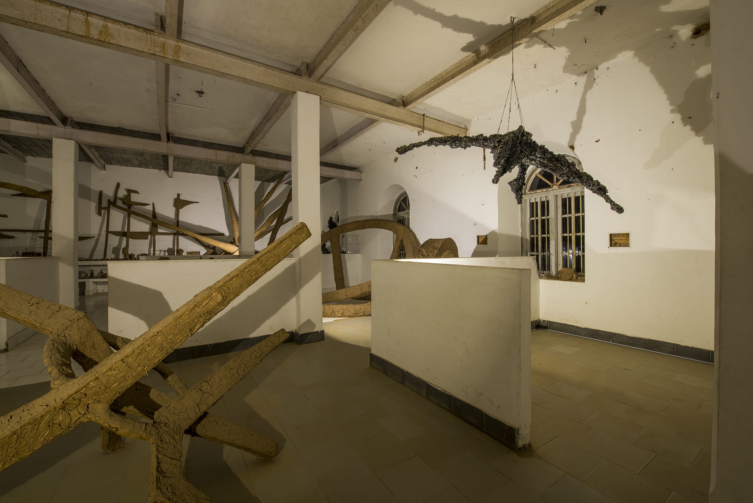 Installation view of a work by Sahej Rahel. Courtesy of the Kochi Biennale Foundation.