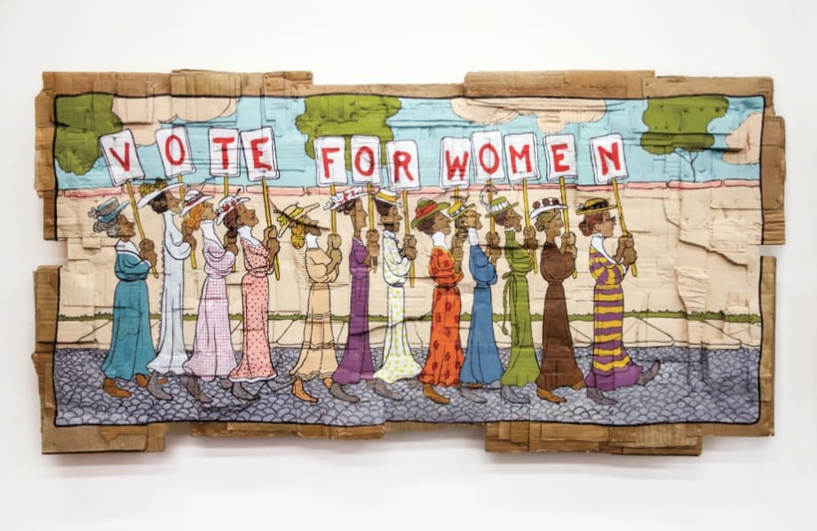 Vote For Women (Marching Women) by Andrea Bowers