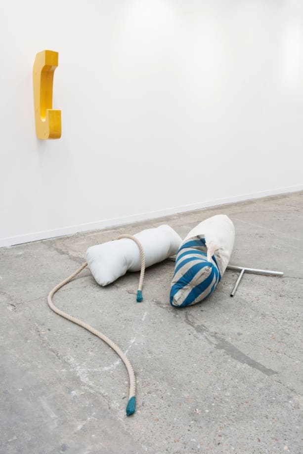 Nairy Baghramian Fluffing the Pillows (Mooring, Silos, Gurney), 2012