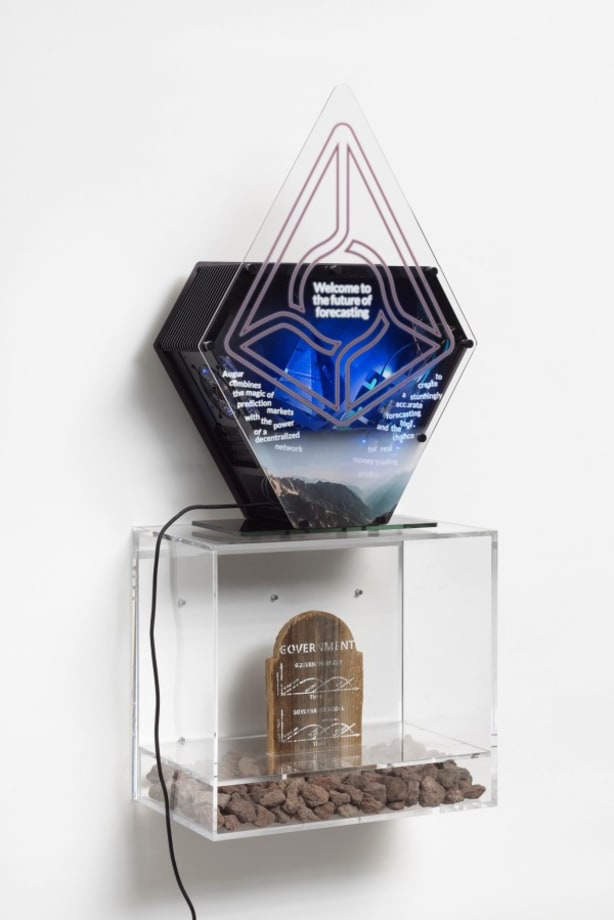 Blockchain Future State Fintech Gamer Case Mod Deal Toy: Augur x Ethereum by Simon Denny