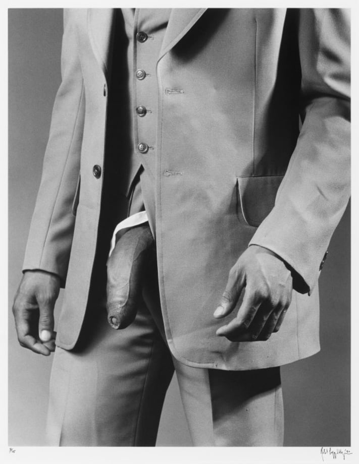 Man in Polyester Suit by Robert Mapplethorpe