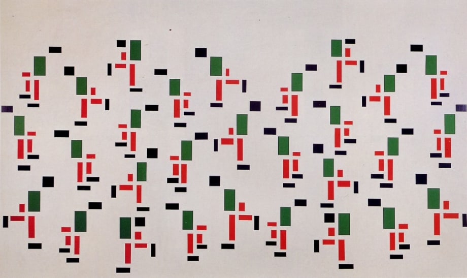 David Diao | Skating on Thin Ice, 1987