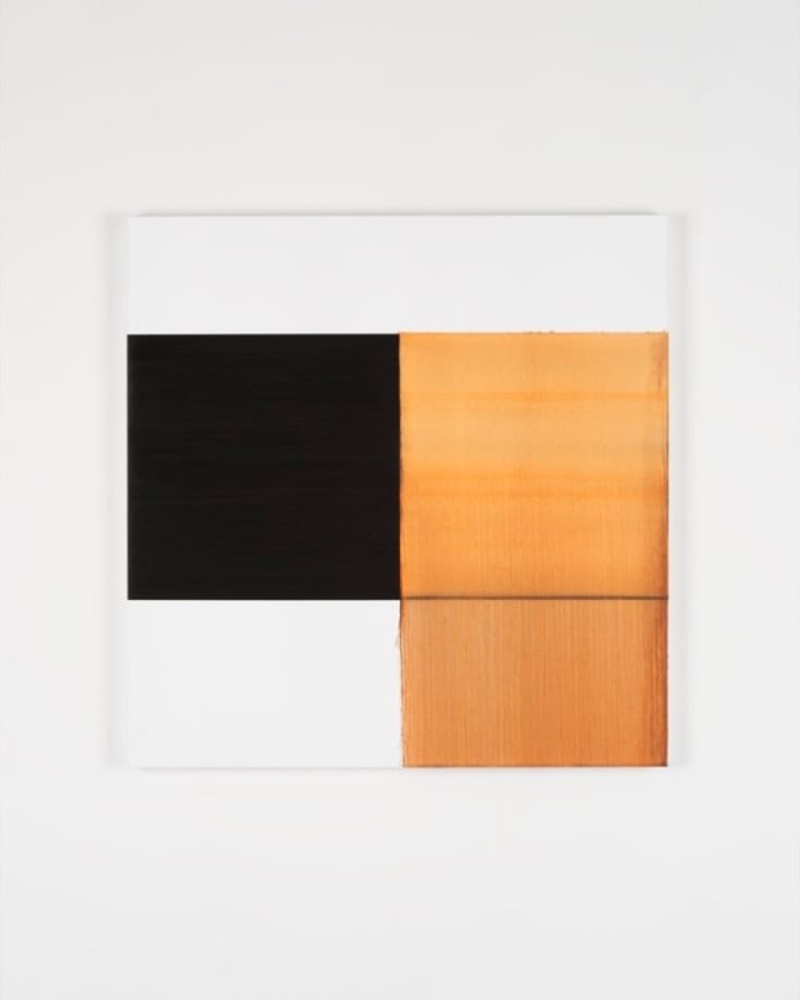Callum Innes Exposed Painting Cadmium Orange Deep, 2019