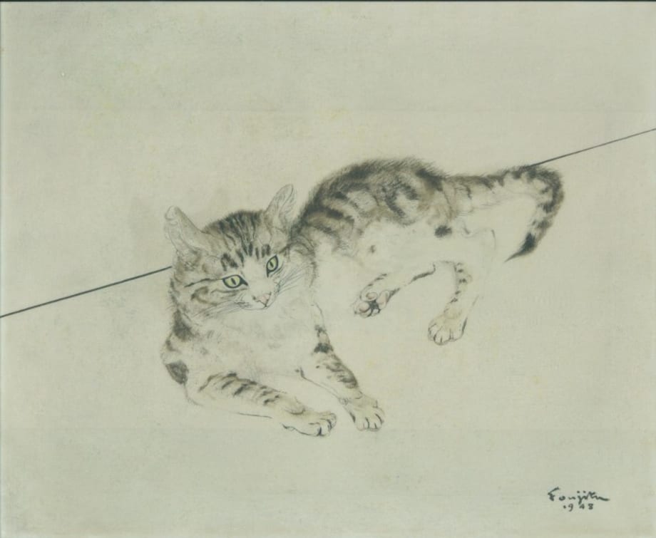 Leonard Tsuguharu Foujita Cat, 1948