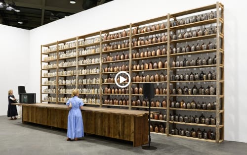 A drone tour through Art Basel’s Unlimited sector