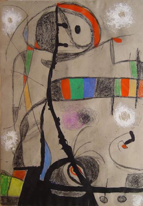 Joan Miró | Femme, oiseaux (oiseaux dans la nuit), 1975 | Art Basel