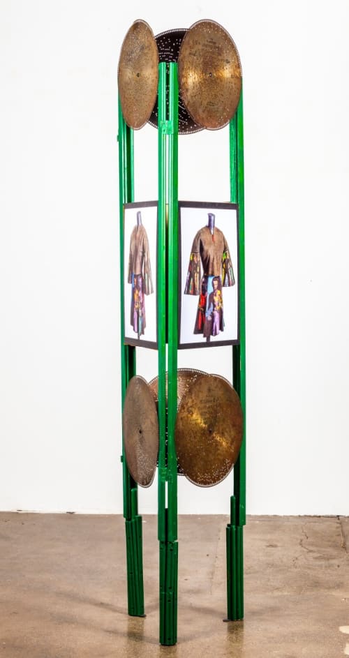 Jae Jarrell Brothers Surrounding Sis in Ornamented Screen, 2017 Art