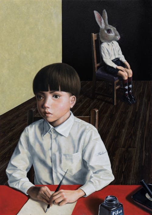 ◇美品◇特別製作◇中畑艸人◇陶板画☆名馬優駿☆優駿詩情◇額装◇希少◇ 10-7.jpg