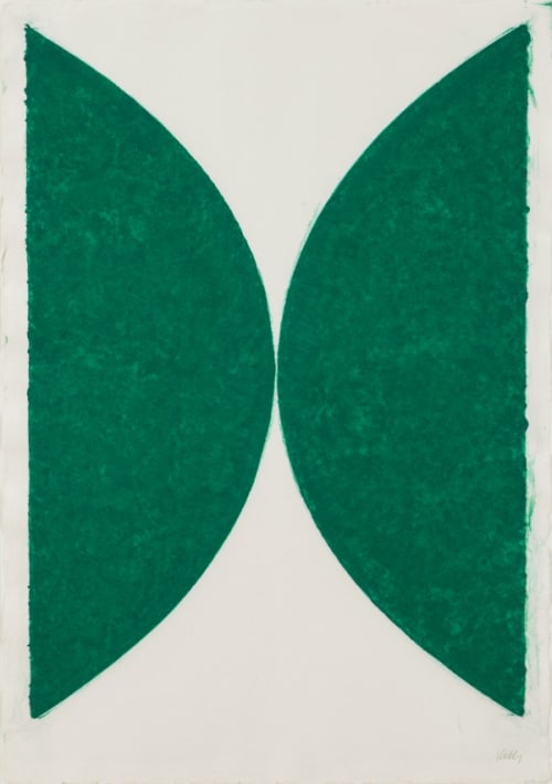 Ellsworth Kelly | Colored Paper Image II (Green Curves