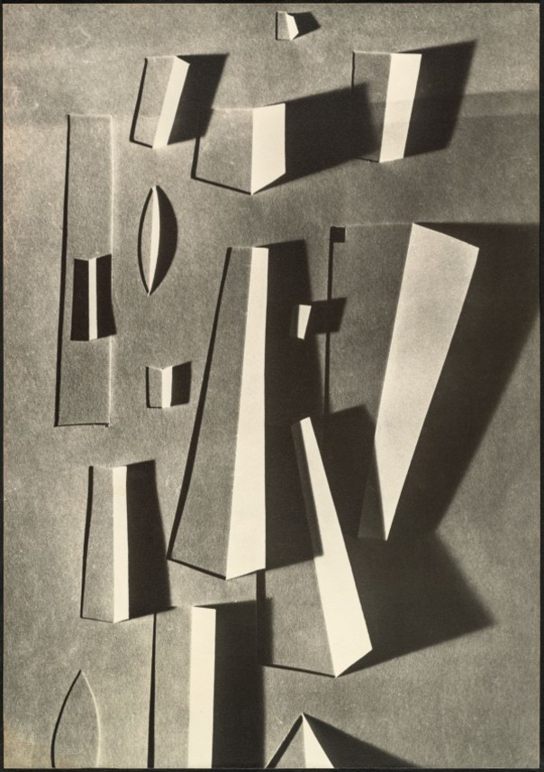 Light forms using folded paper