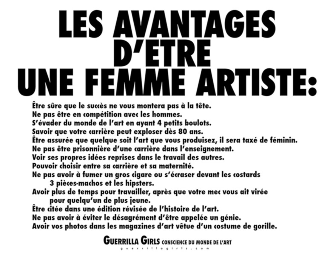 Les avantages d'être une femme artiste