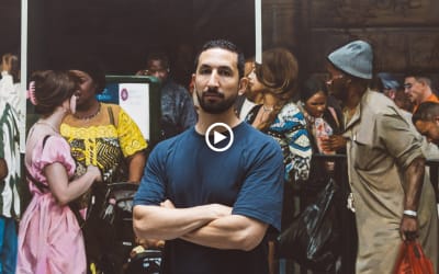 In his Paris studio, the Franco-Algerian painter searches for intimacy in contemporary urban life through his deeply personal portraits