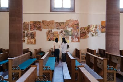 Curated by Swiss Institute Director Stefanie Hessler, 21 site-specific projects explore the idea of conviviality in some of Basel’s most unexpected corners