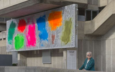 Co-commissioned by Audemars Piguet Contemporary and the Hayward Gallery, 'September' brings color, light, and movement into conversation with the building’s Brutalist architecture